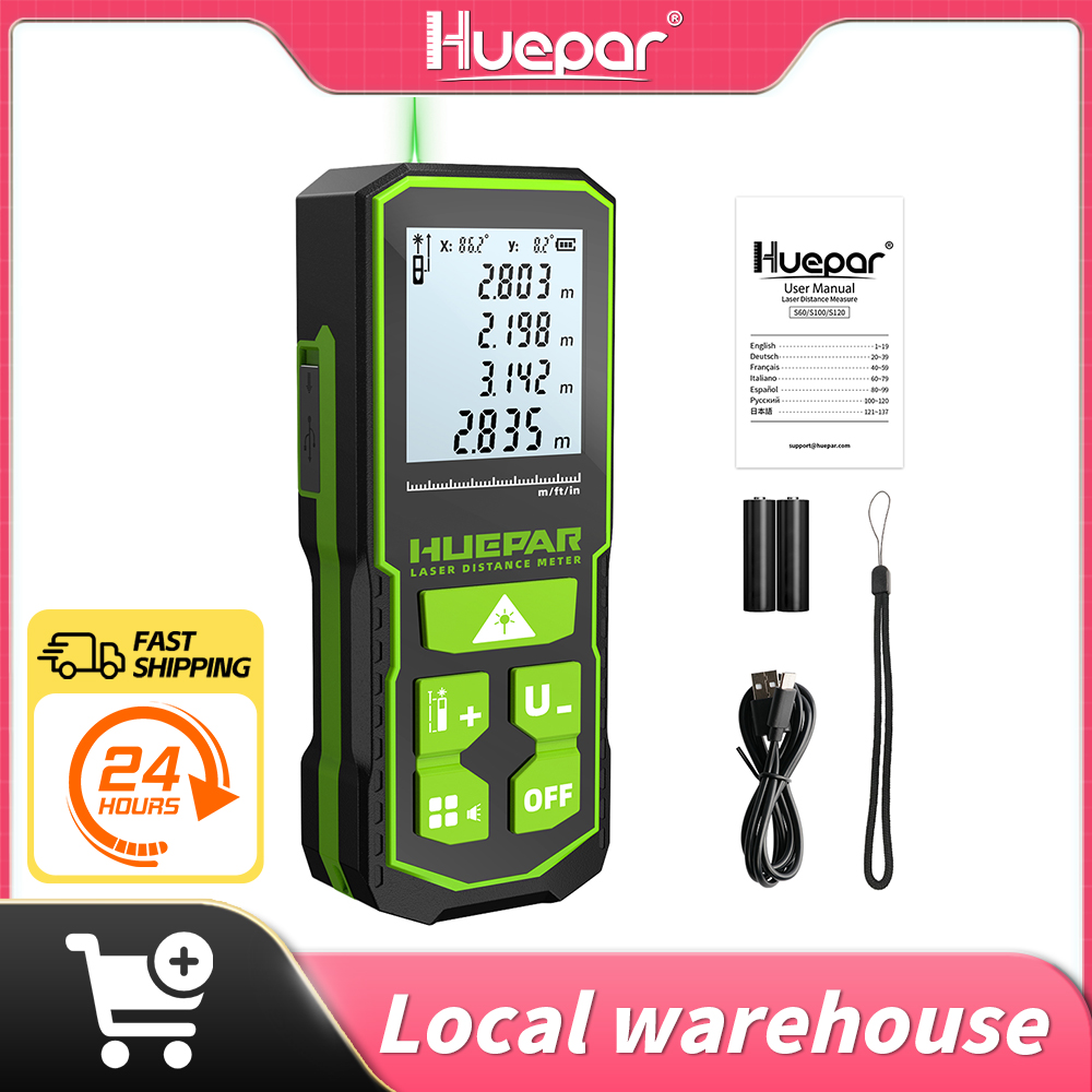 Industrial Laser Rangefinder - Huepar Lazer Uzaklık Ölçer Dijital Lazer
