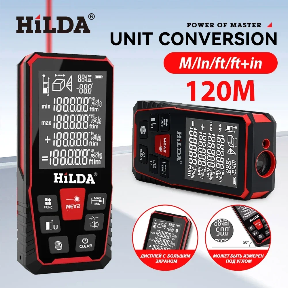 Industrial Laser Rangefinder - HILDA lazer mesafe 50M/100M/120M telemetre profesyonel
