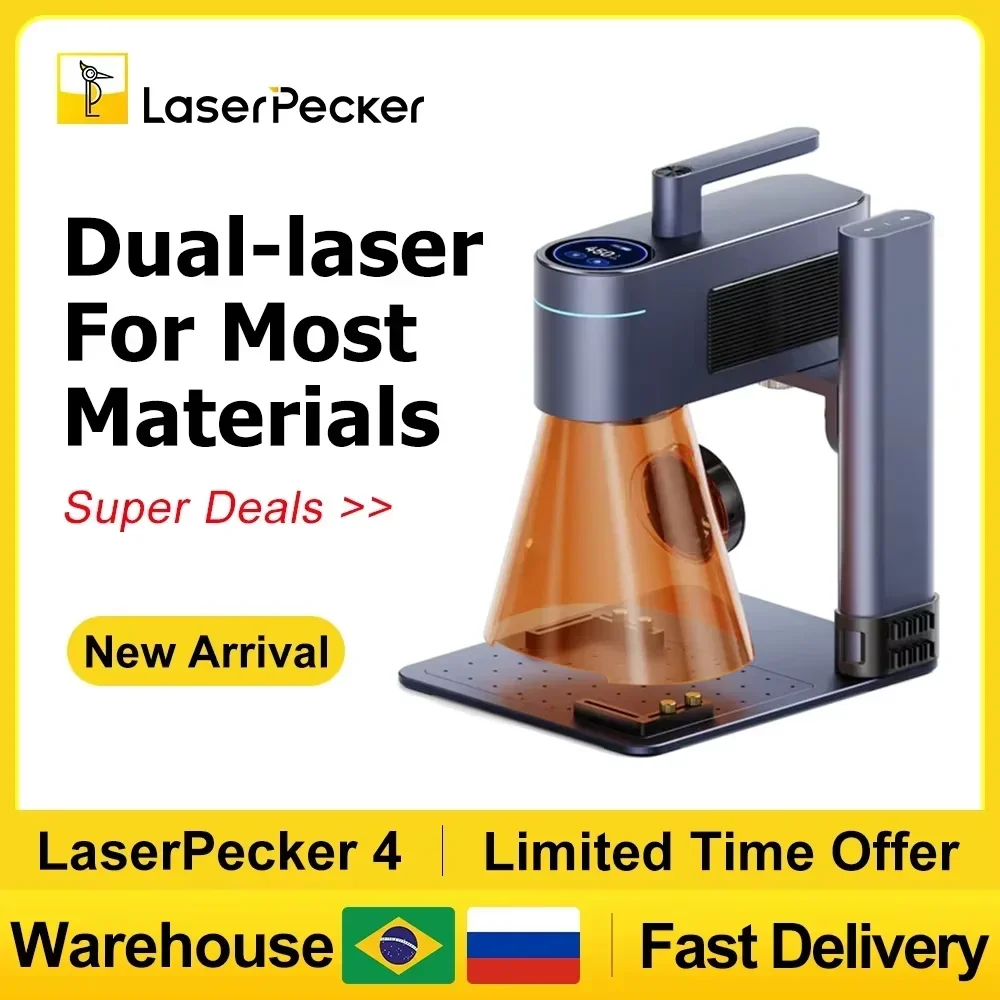 Industrial Laser Engraving Machine - LASERPECKER 4 LP4 Lazer Kazıma Makinesi