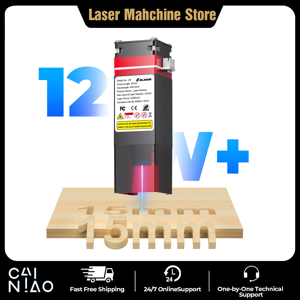 Industrial Laser Engraving Machine - ELIDOR Z6 6W/12W Lazer Modülü Yükseltme