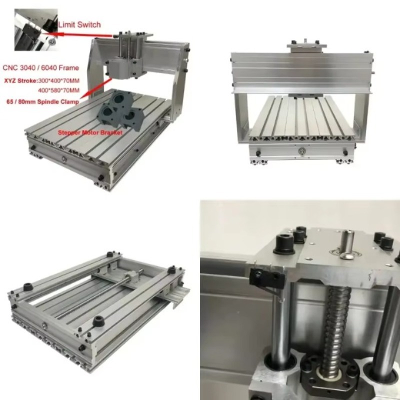 Cnc Milling Machine - Alüminyum CNC 3040 6040 Çerçeve Kiti