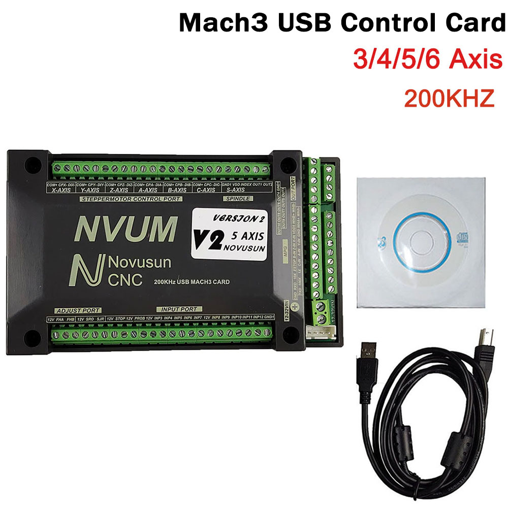 NVUM Mach3 USB Kartı 200KHz CN - Breakout Board Mach3 incelemesi ve fiyatı