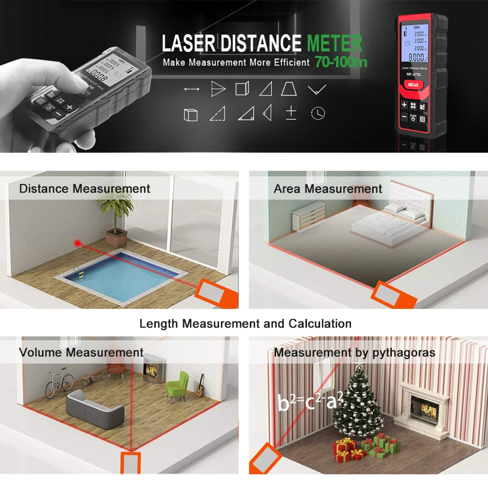 Projektör NF-271 lazer mesafe  - Industrial Laser Rangefinder incelemesi ve fiyatı