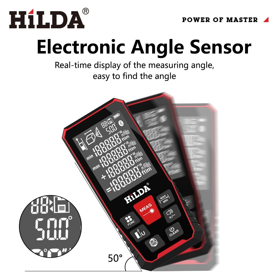 HILDA lazer mesafe 50M/100M/12 - Industrial Laser Rangefinder incelemesi ve fiyatı