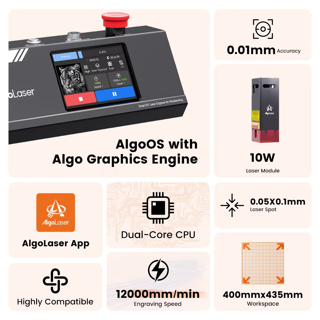 Algolaser DIY Masa Tipi 40*43c - Industrial Laser Cutting Machines incelemesi ve fiyatı