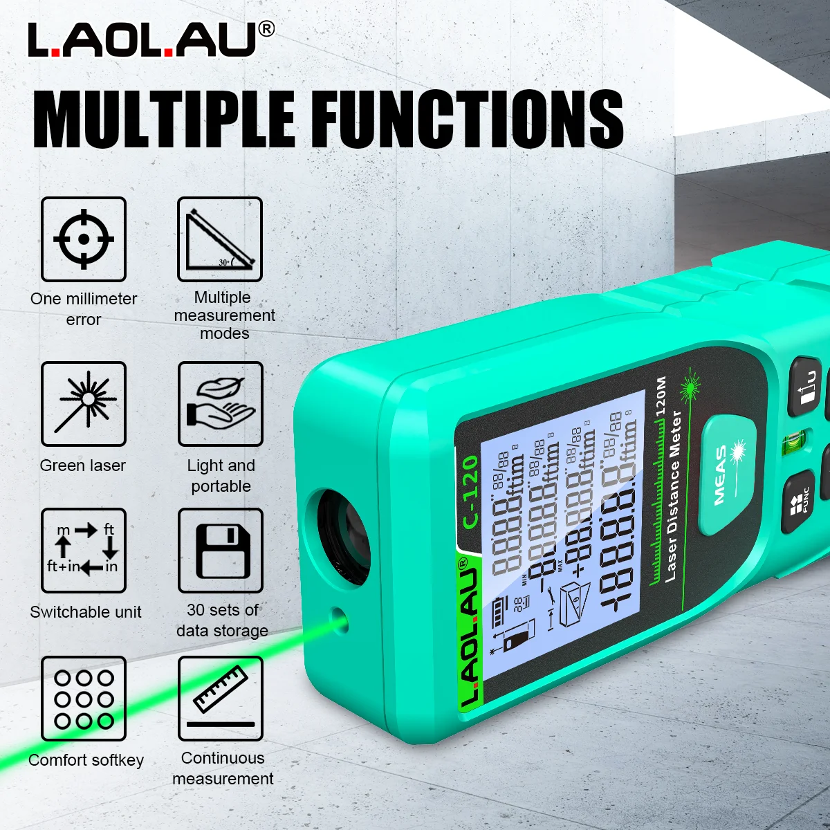 LAOLAU Dijital Lazer Mesafe Öl - Industrial Laser Rangefinder incelemesi ve fiyatı