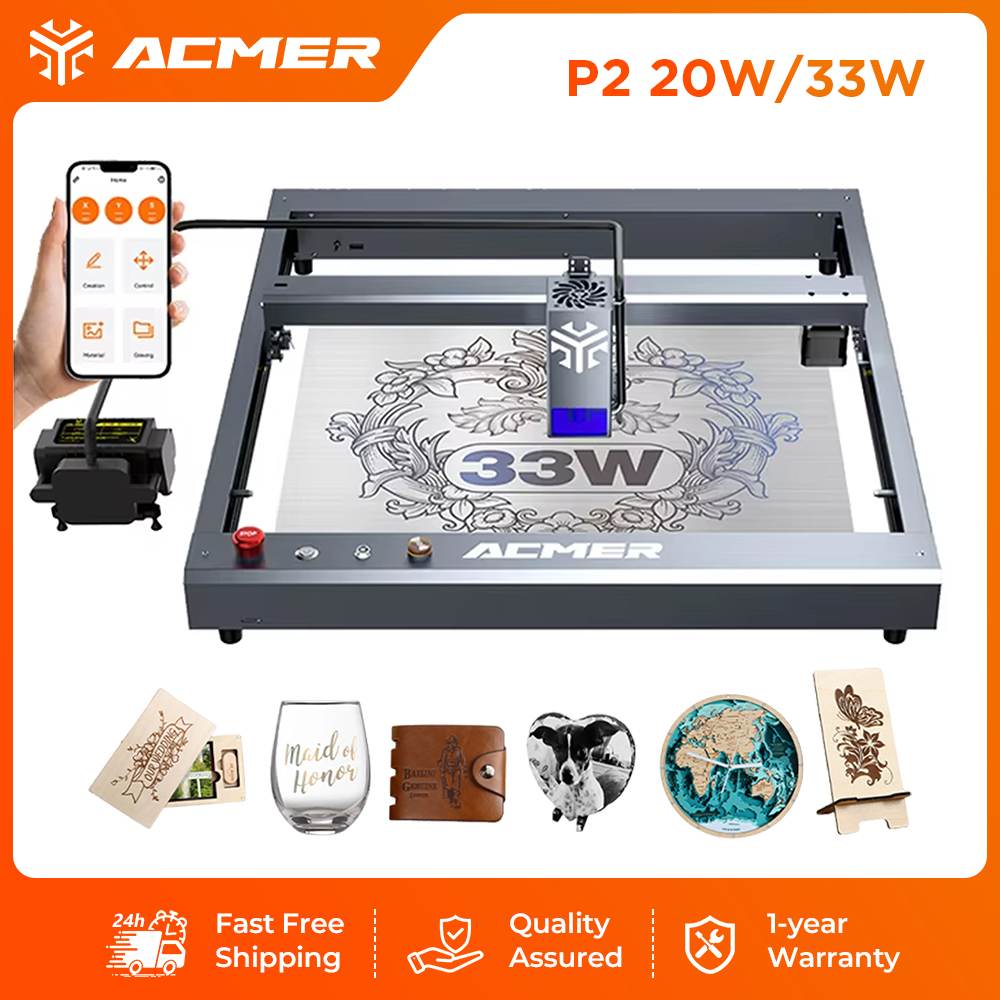 ACMER P2 33W Lazer Gravür ve K - Industrial Laser Cutting Machines incelemesi ve fiyatı