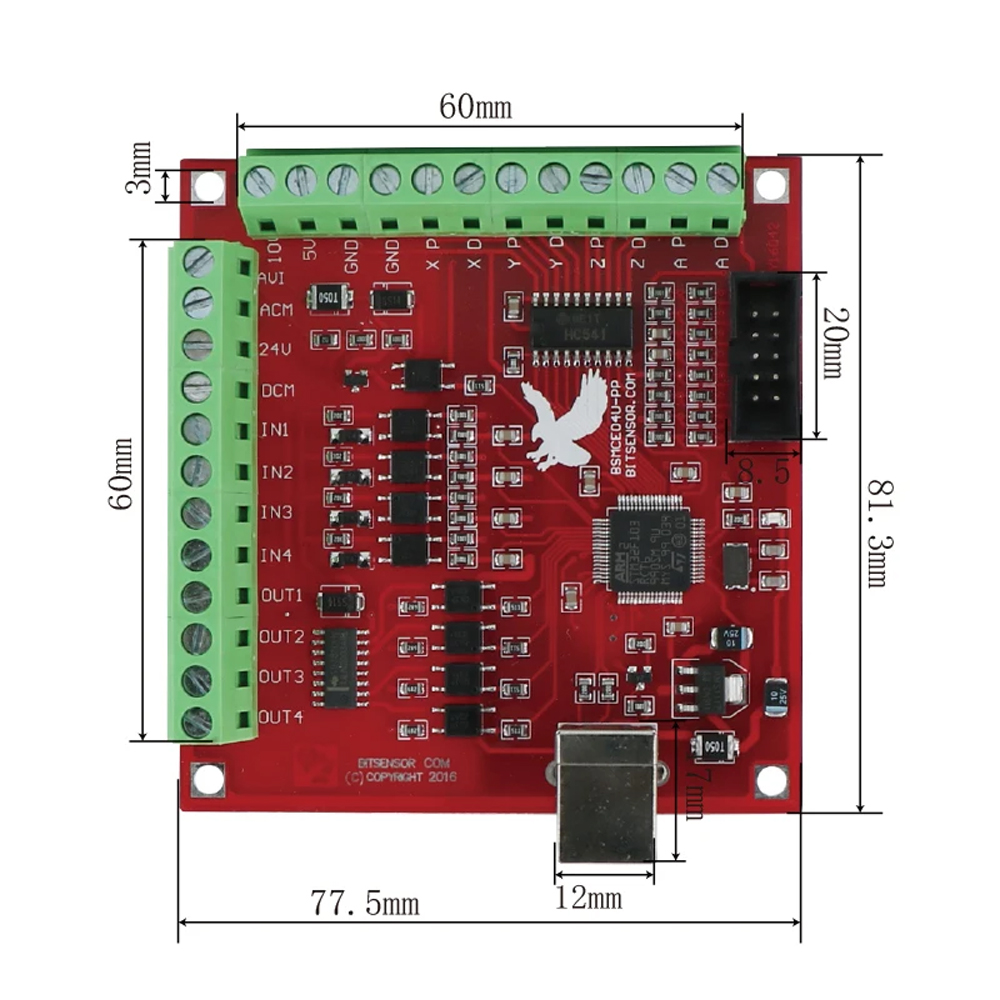 MHCNC USB Mach3 4 Eksenli Brea - Breakout Board Mach3 incelemesi ve fiyatı