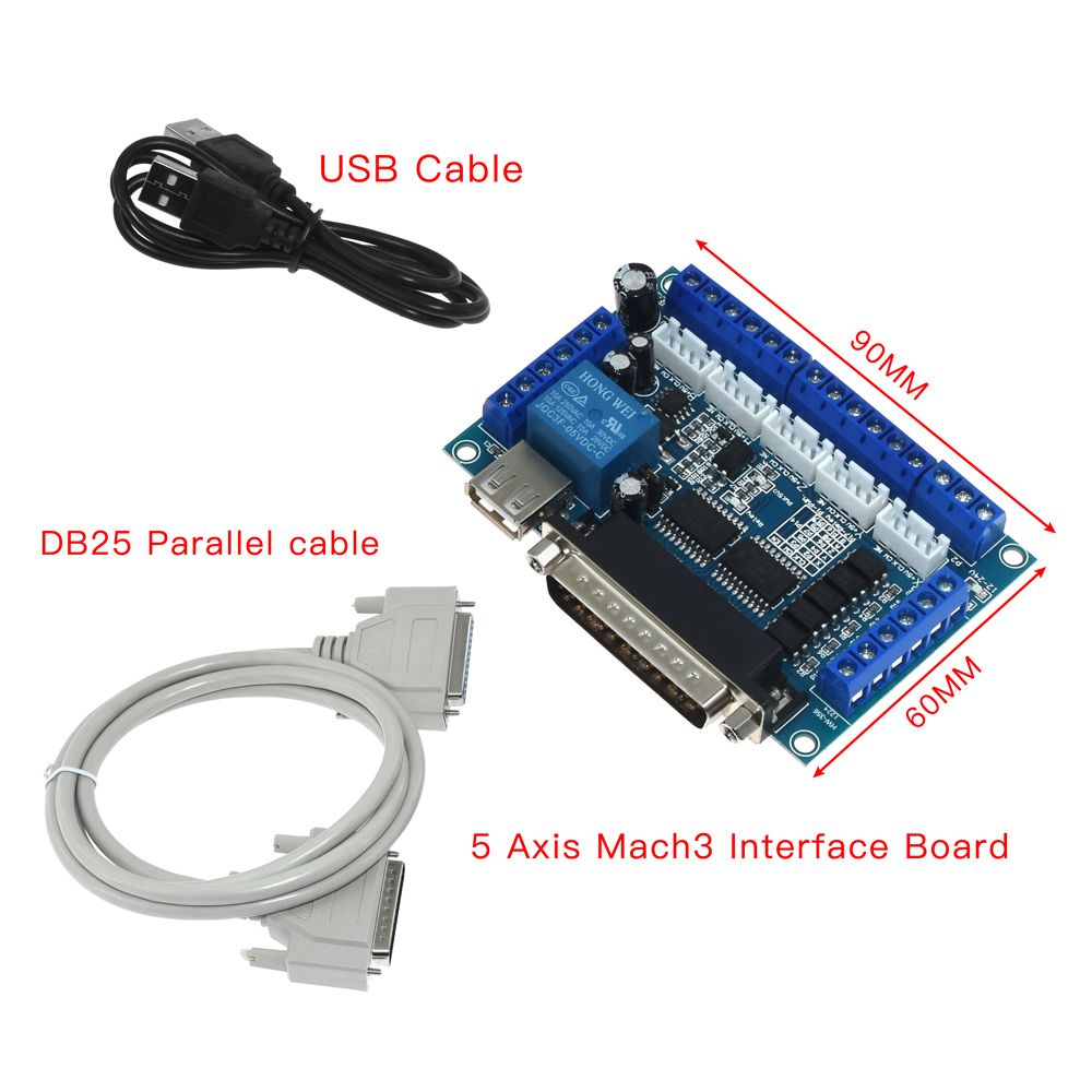 5 eksen CNC MACH3 kesme panosu - Breakout Board Mach3 incelemesi ve fiyatı